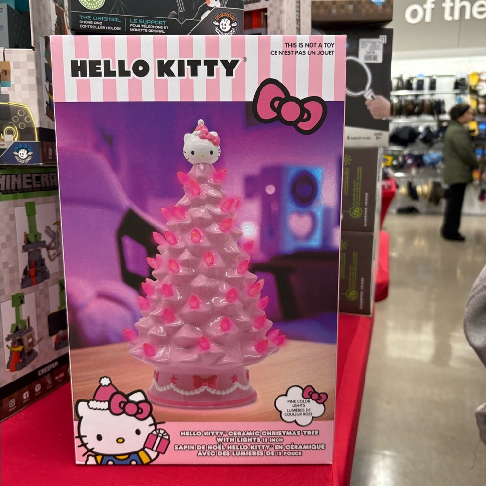 Hello Kitty Pink Holiday Tree with Lights